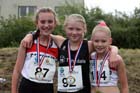 No 87, 92 and 114 after finishing the youngsters race at the Prudhoe Miners Race.